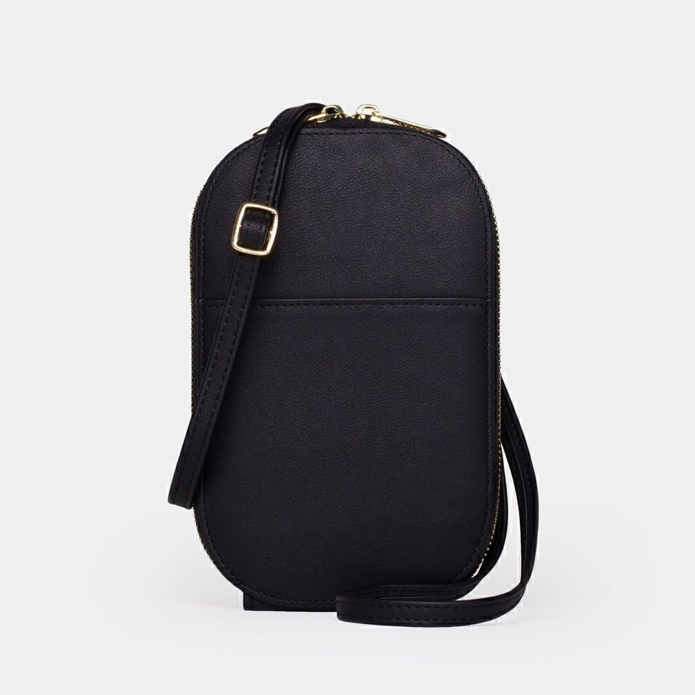 Monarque Obsidian Black Crossbody Bag NWOT